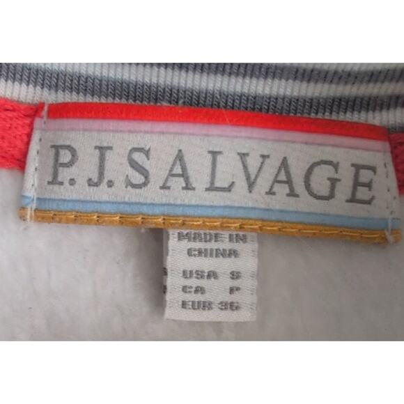 PJ Salvage Pajama Set Small Striped Lounge Sweatshirt Jogger Sleepwear Comfort - Picture 7 of 9